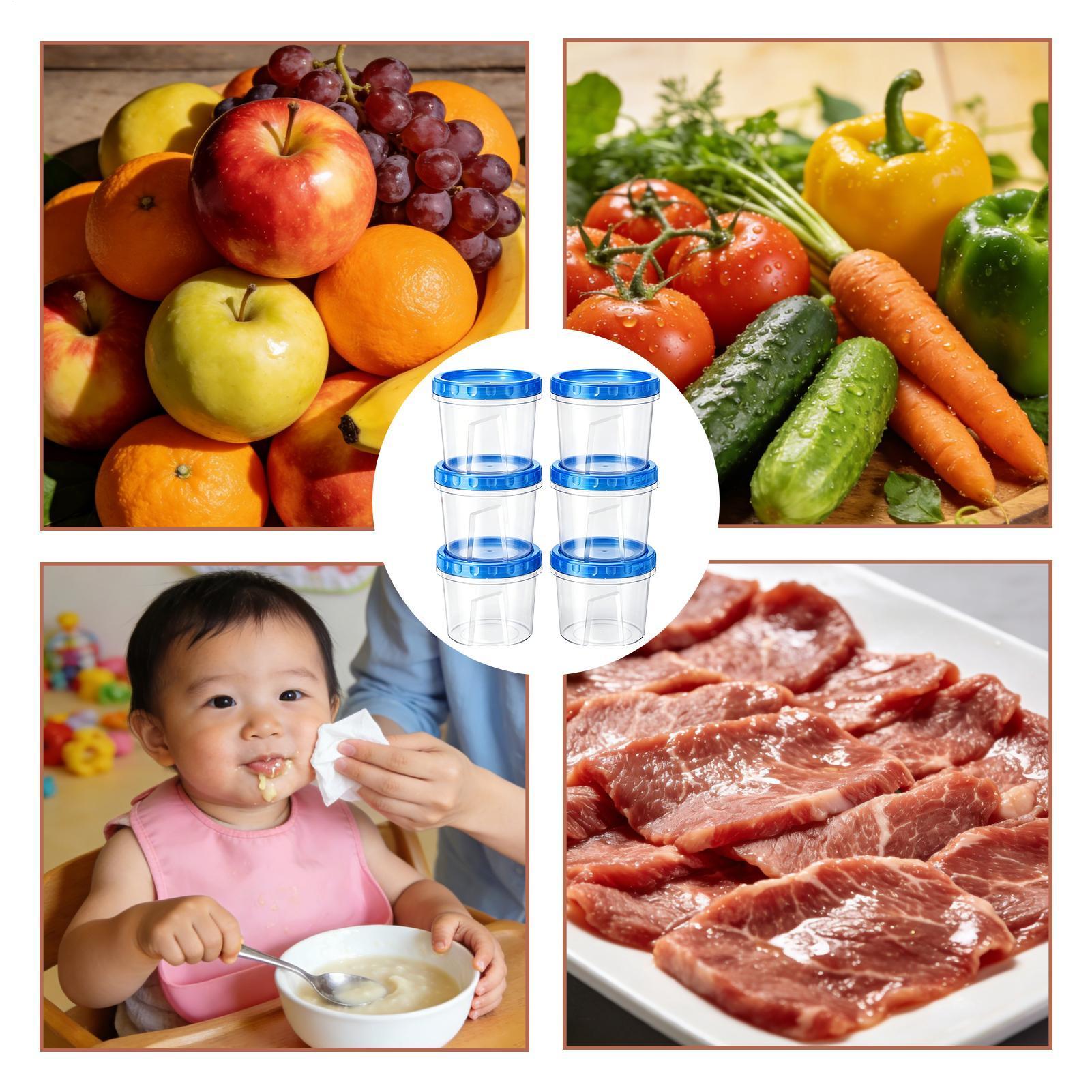 Food Storage Freezer Containers - Contenedores para congelador para almacenamiento de