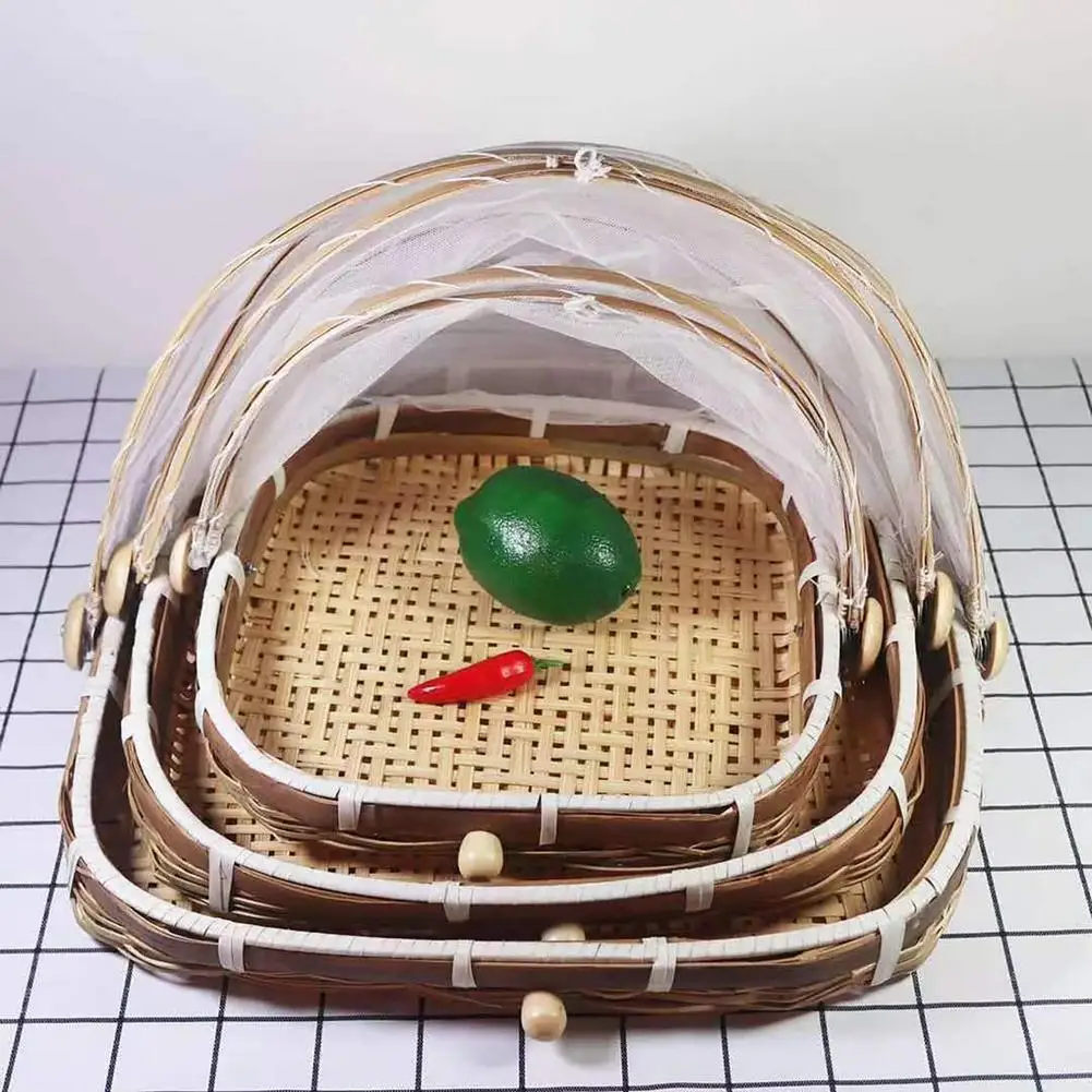 Food Storage Net - Cesta para servir comida de bambú