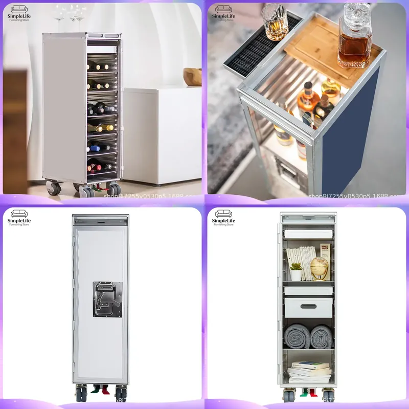 Food Storage For Restaurant - Carrito de Cocina Móvil con Estantes