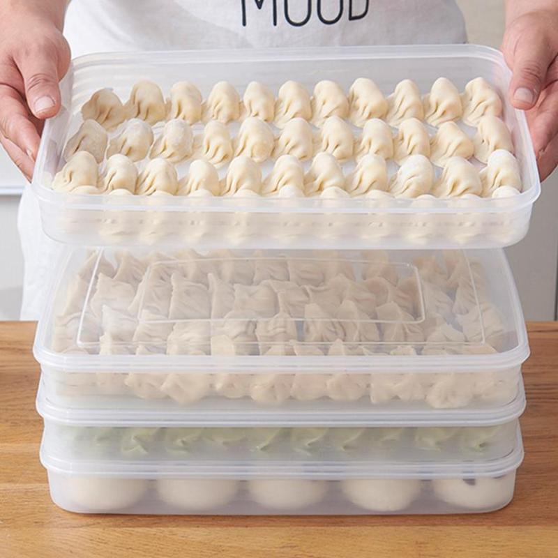 Food Storage Freezer Containers - Caja de Almacenamiento Transparente para Cocina,