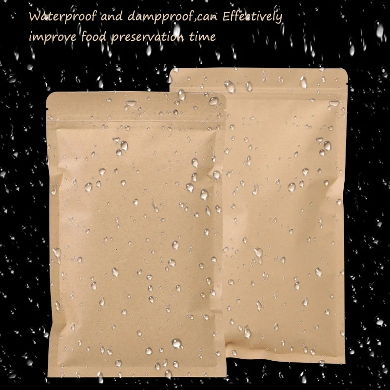 Food Storage And - Bolsa de papel Kraft marrón con