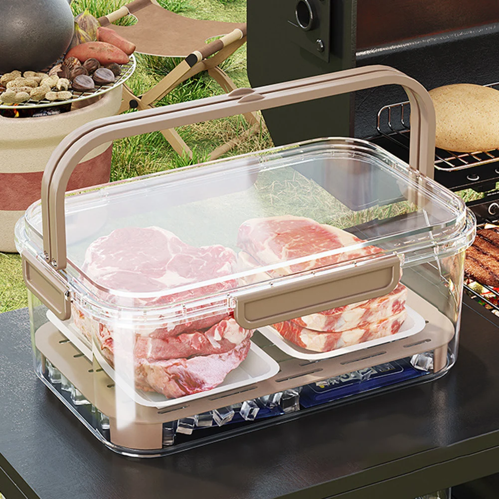 Food Storage Box Large - Contenedor portátil de almacenamiento de alimentos,