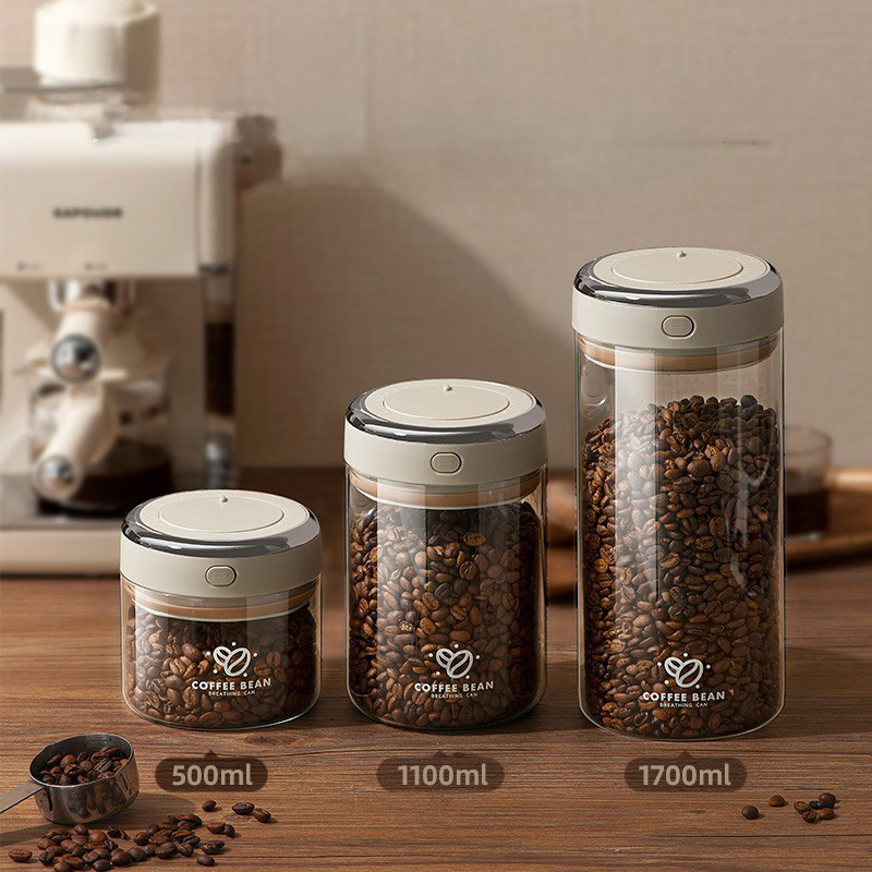 Food Storage Jars Airtight - Recipiente de Vidrio para Almacenamiento de