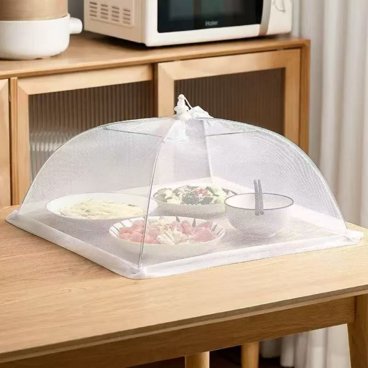 Food Storage Net - Cubierta de malla plegable lavable para