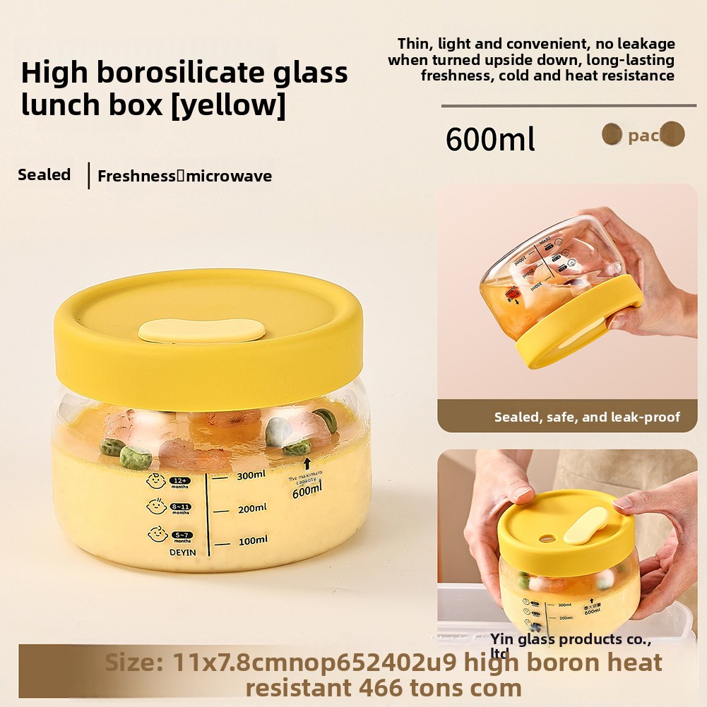 Food Storage Glass - Contenedor de almacenamiento de alimentos de