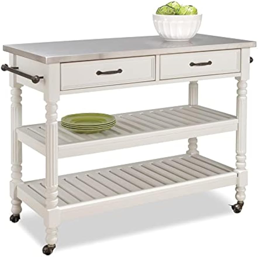 Food Storage Kitchen Cabinet - Carrito de cocina móvil con ruedas,