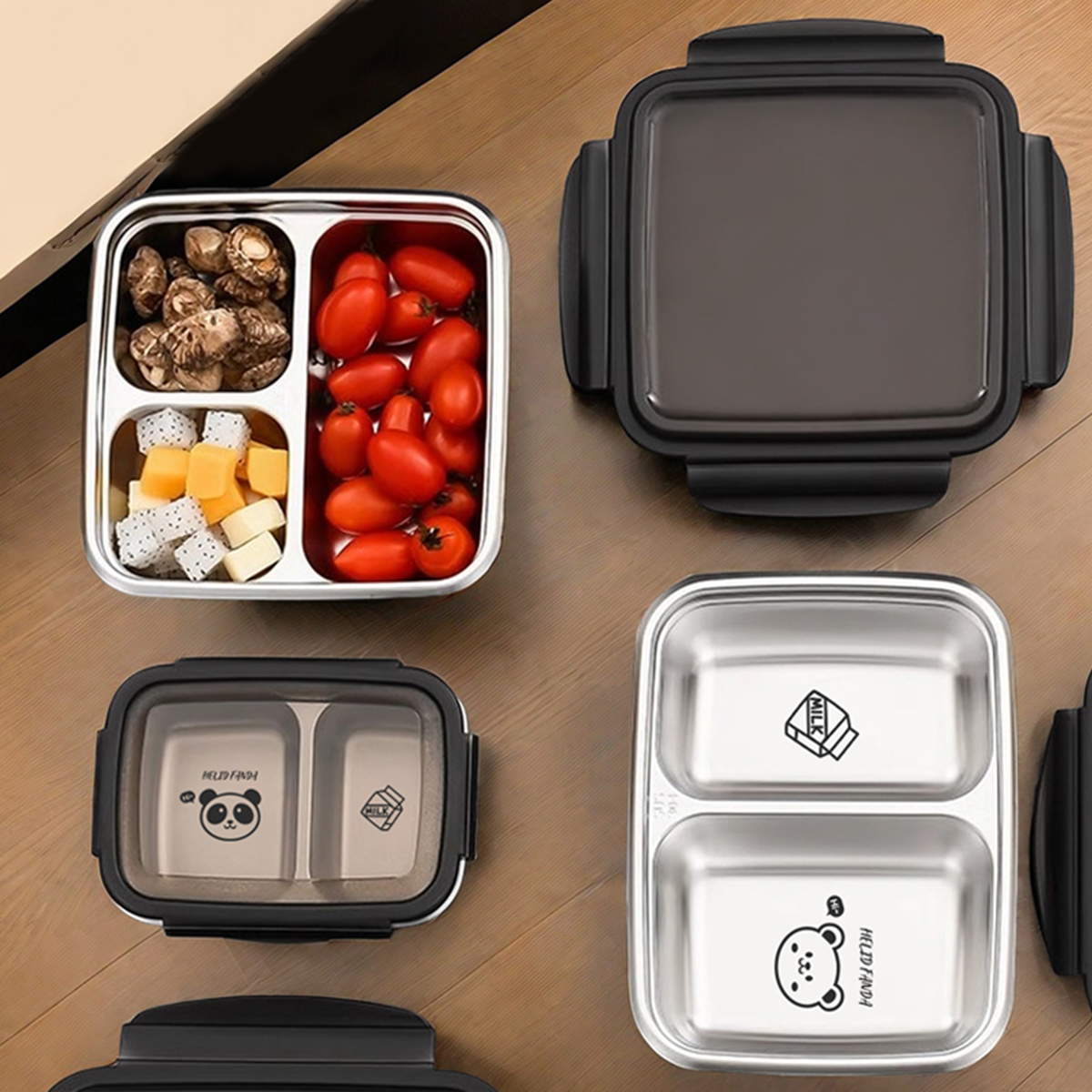 WORTHBUY-fiambrera de acero in - Food Storage Box Large reseña y precio