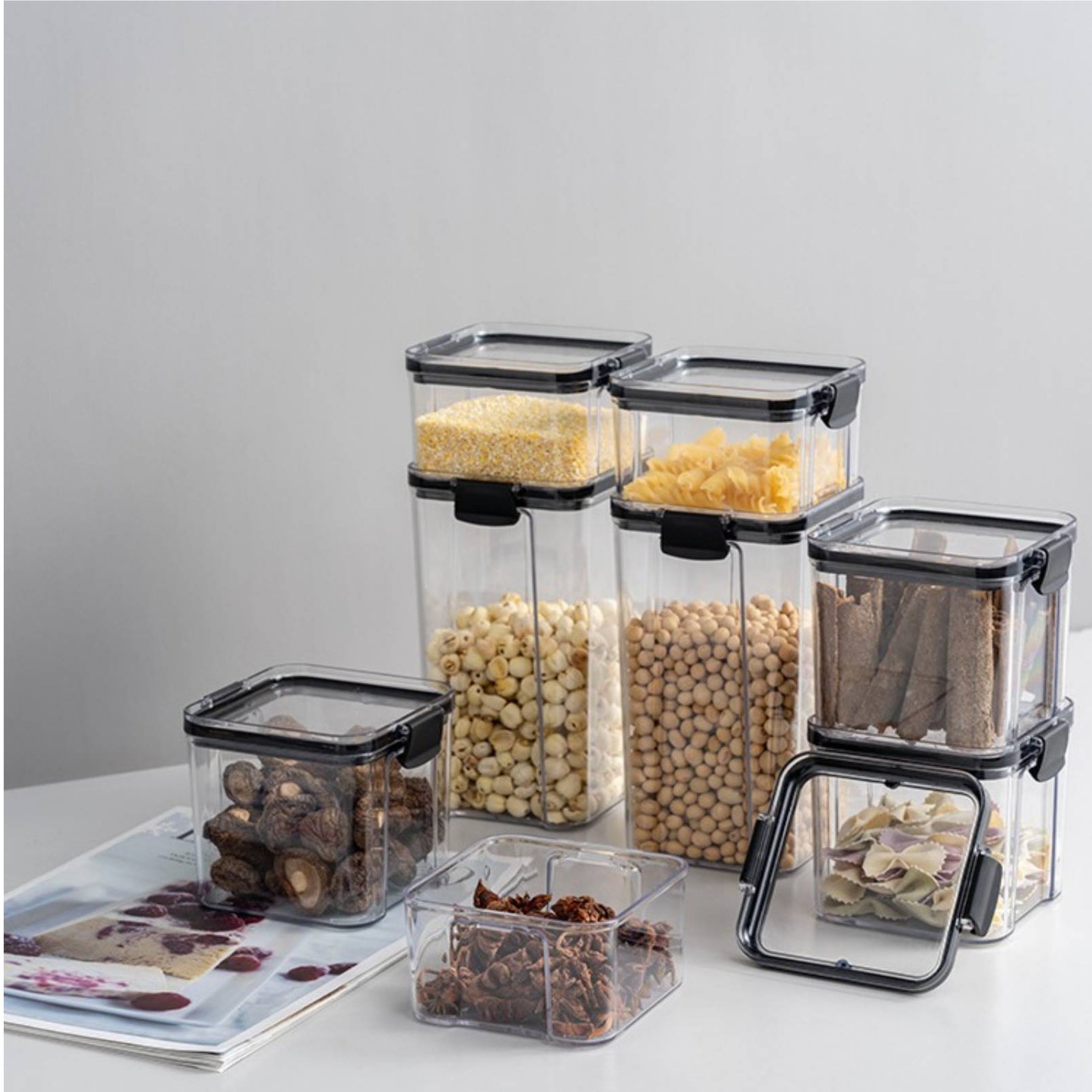 Contenedor Hermético para Alma - Food Storage Jars Airtight reseña y precio
