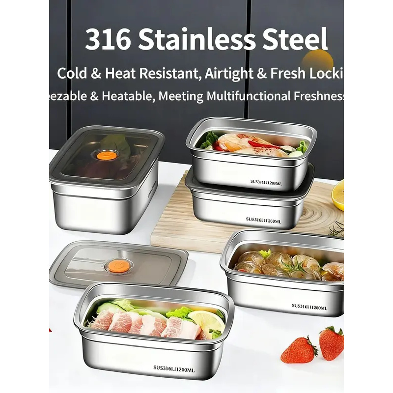 Lonchera Hermética de Acero In - Food Storage Freezer Containers reseña y precio