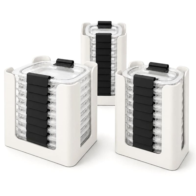Organizador de tapas para reci - Food Storage Kitchen Cabinet reseña y precio