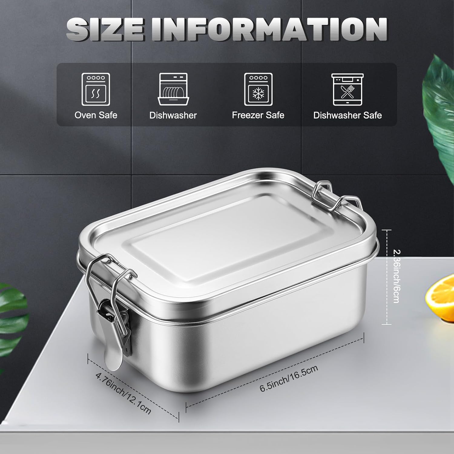 Recipientes de Acero Inoxidabl - Food Storage Freezer Containers reseña y precio