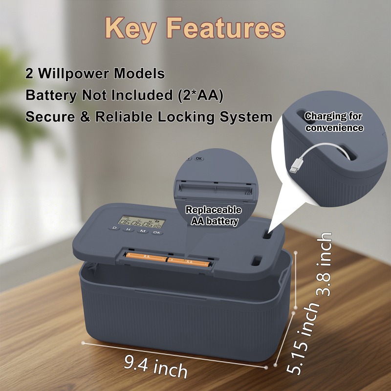 Caja de bloqueo con temporizad - Food Storage And Safety reseña y precio