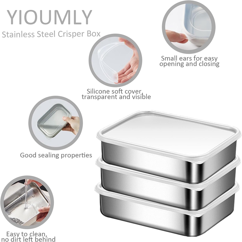 Recipientes de Acero Inoxidabl - Food Storage And reseña y precio