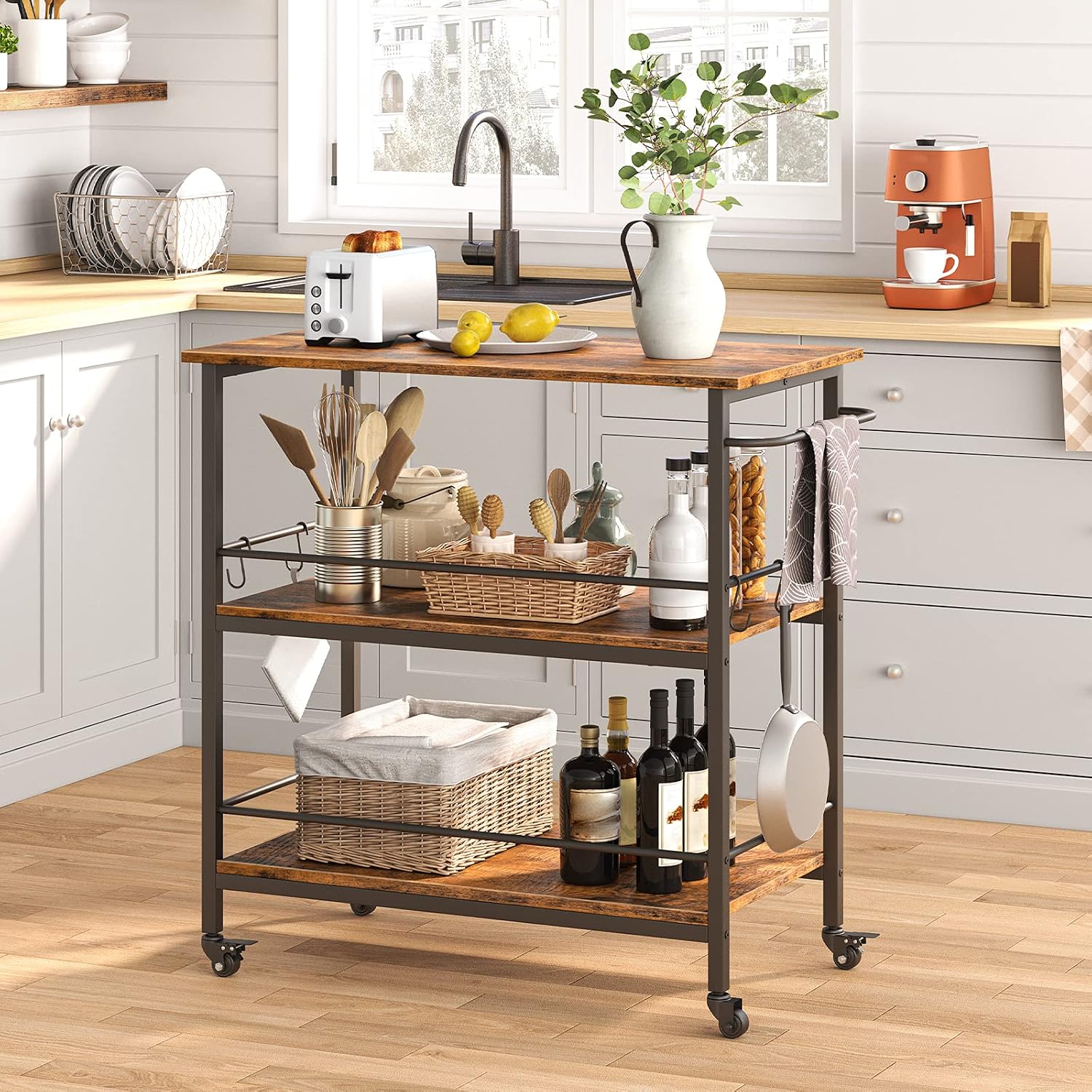 Isla de cocina industrial de 3 - Food Storage Room reseña y precio