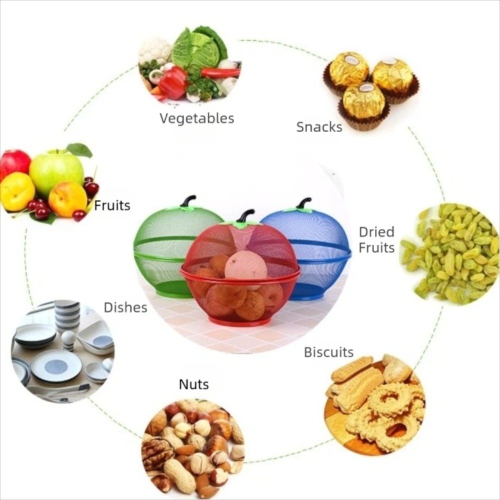 Cesta de frutas metálica con c - Food Storage Net reseña y precio