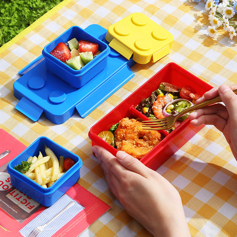 Caja Bento de empalme de bloqu - Food Storage Building reseña y precio