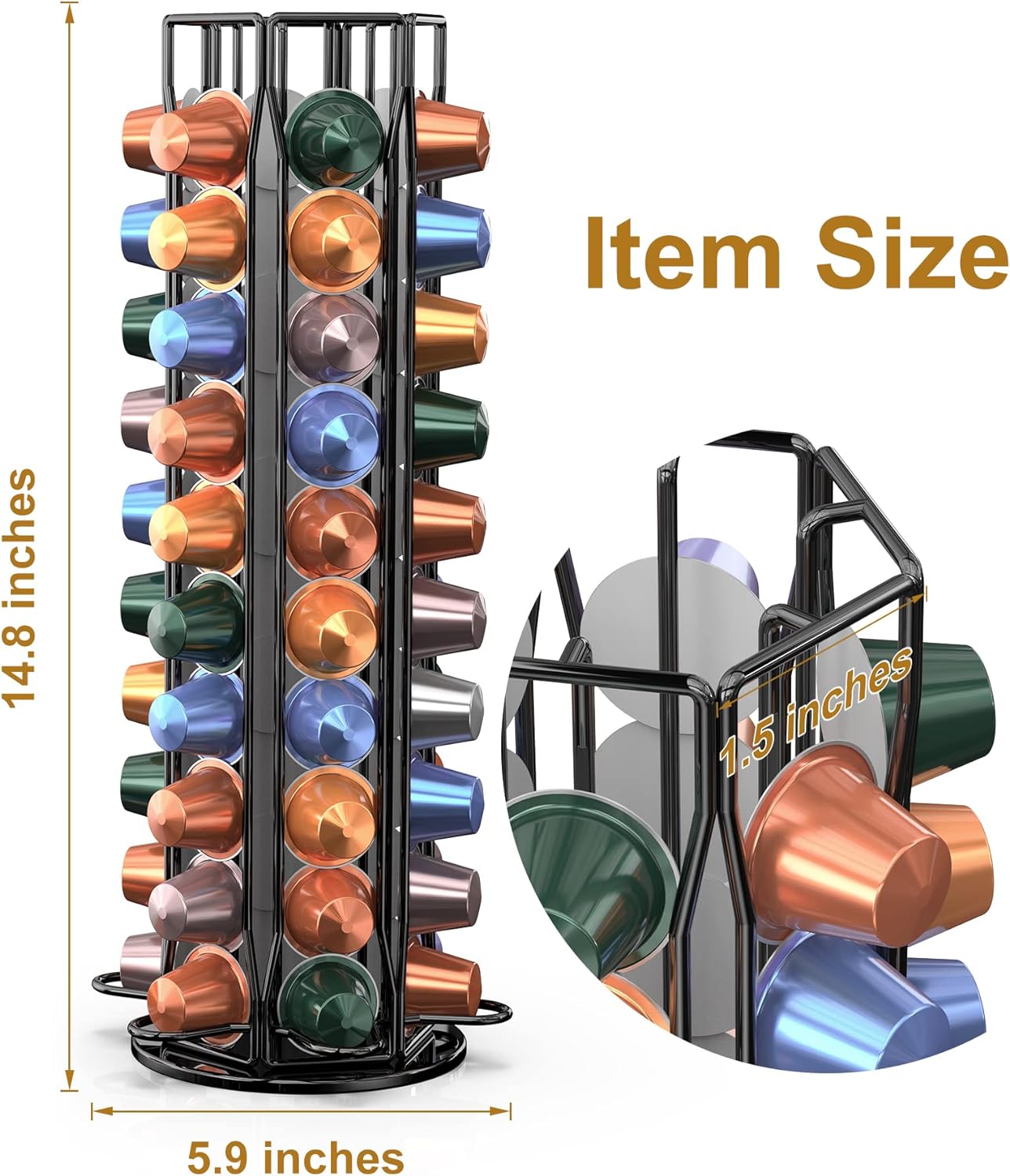 Soporte para cápsulas de café  - Food Storage Xl reseña y precio