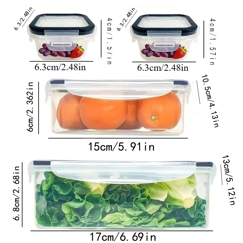 Juego de 8 Piezas que Incluye  - Food Storage Freezer Containers reseña y precio