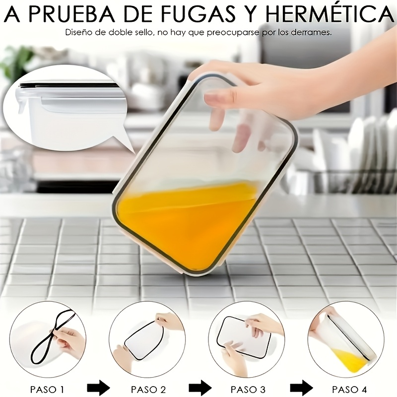 Juego de 8 Piezas que Incluye  - Food Storage Freezer Containers reseña y precio