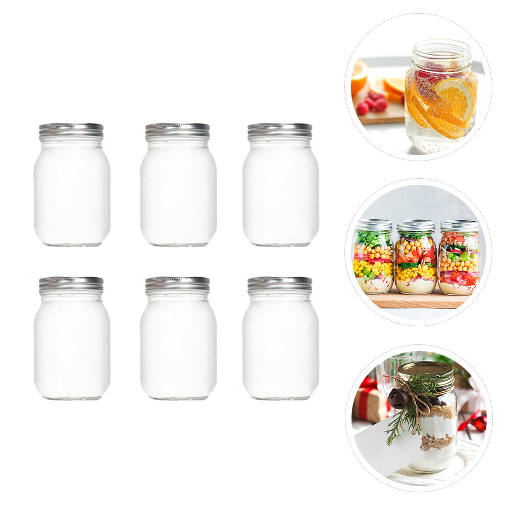 Juego de 6 Frascos de Vidrio T - Food Storage Jars Airtight reseña y precio