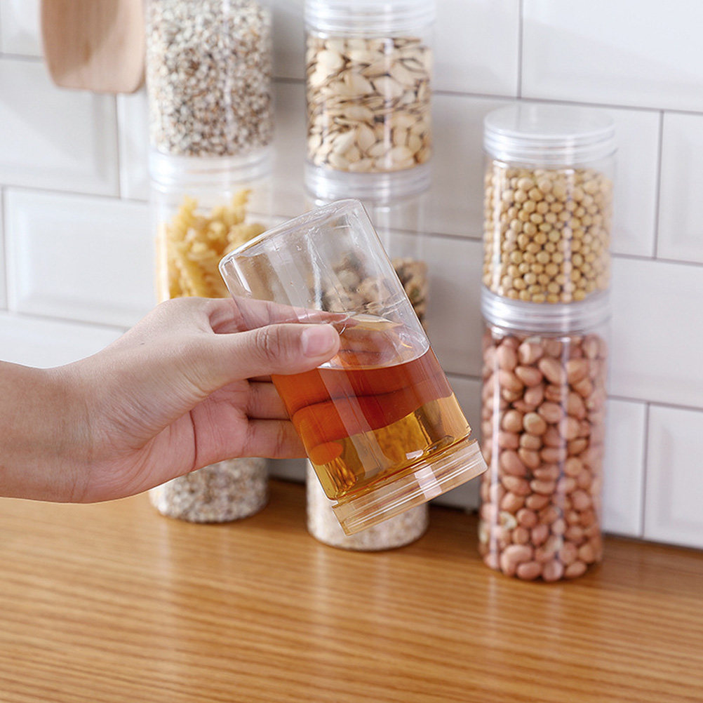 10 Frascos de Plástico Transpa - Food Storage Jars Airtight reseña y precio