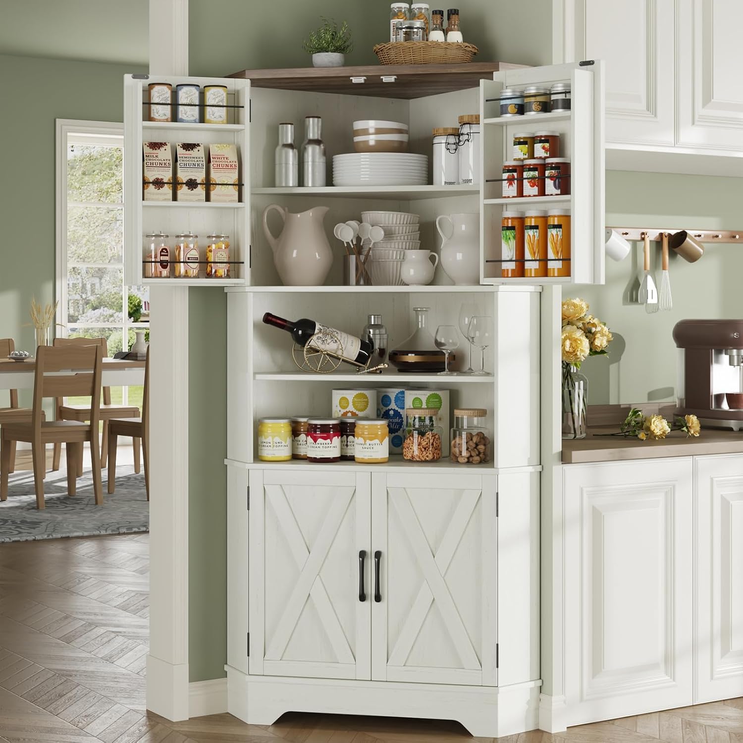 # Gabinete Esquinero, Armario  - Food Storage Kitchen Cabinet reseña y precio