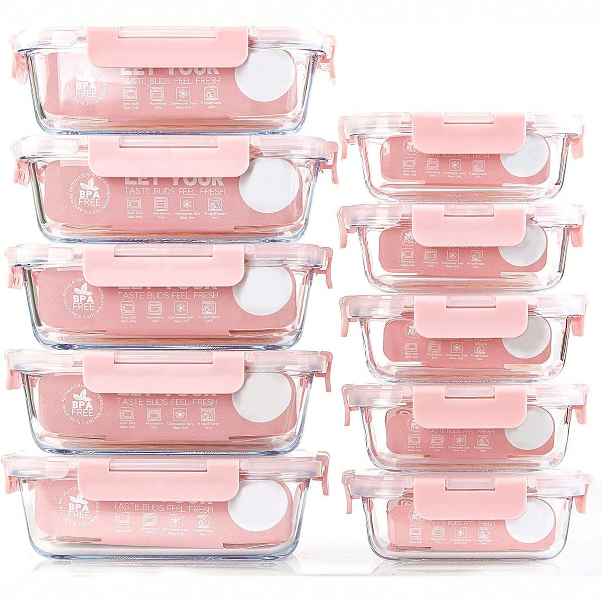 Paquete de 10 recipientes de v - Food Storage Freezer Containers reseña y precio