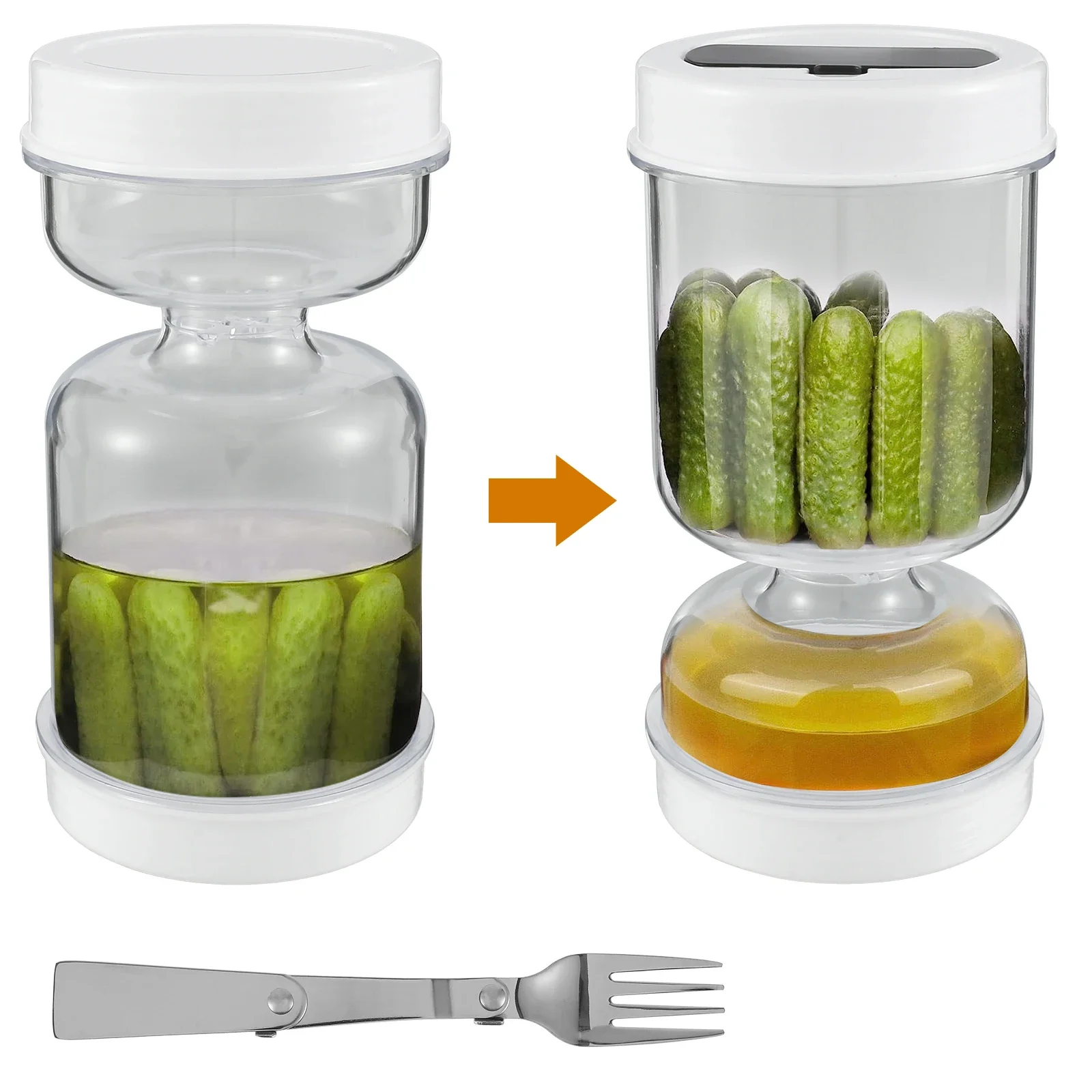 Contenedor de pepinillos, sepa - Food Storage Jars Airtight reseña y precio