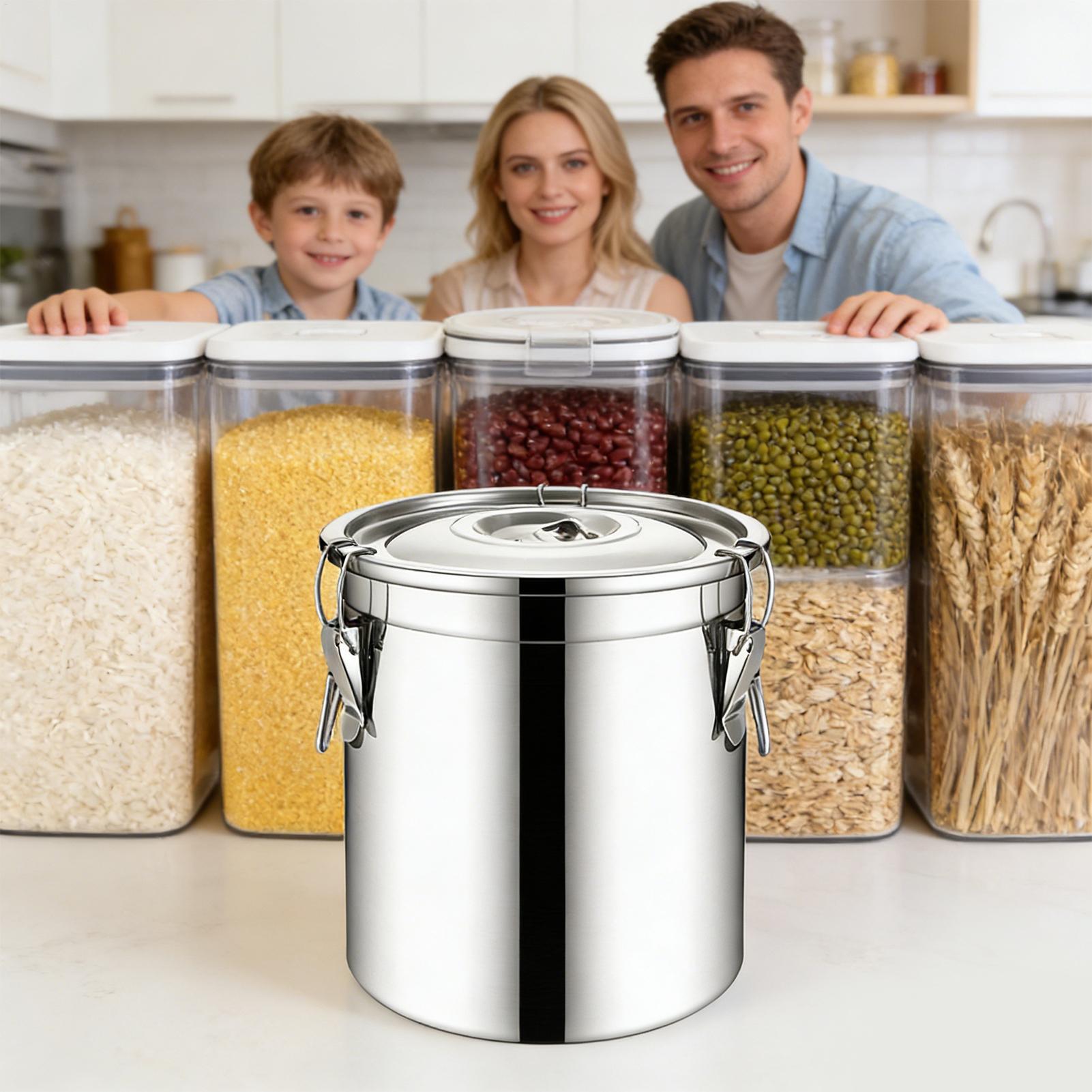 Recipiente hermético de acero  - Food Storage Jars Airtight reseña y precio