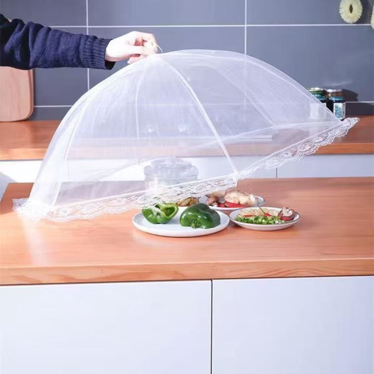 Cubierta de malla plegable lav - Food Storage Net reseña y precio