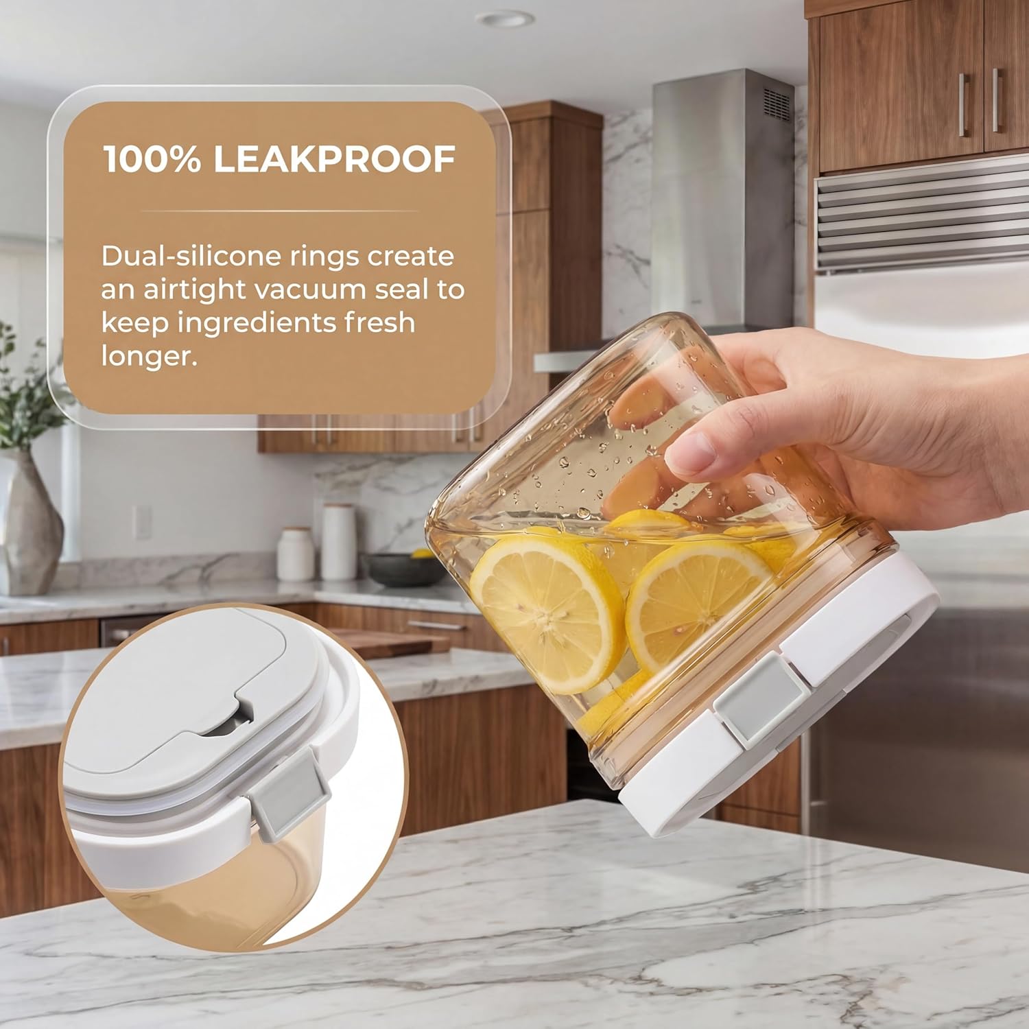 2 Recipientes para Café con Cu - Food Storage Jars Airtight reseña y precio