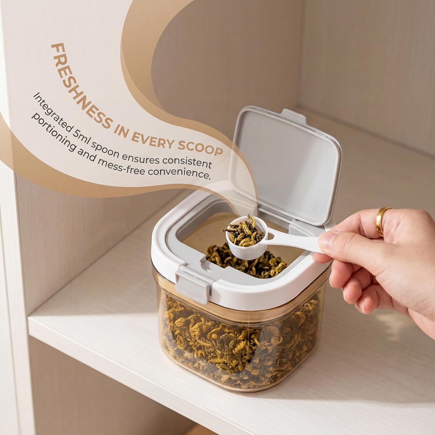 2 Recipientes para Café con Cu - Food Storage Jars Airtight reseña y precio