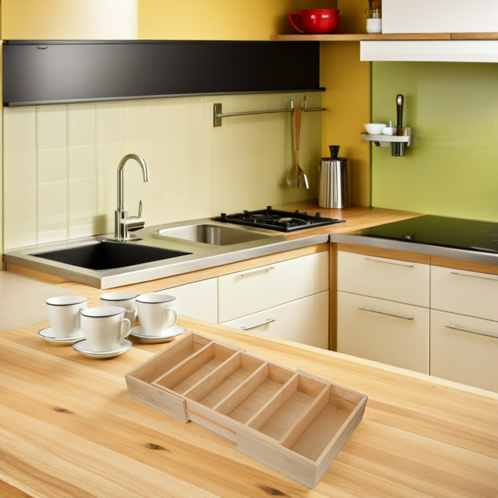 Organizador de estantes expand - Food Storage Kitchen Cabinet reseña y precio