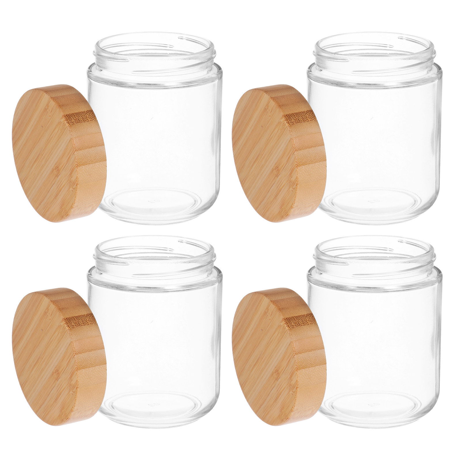 4 Frascos de Vidrio para Almac - Food Storage Jars Airtight reseña y precio