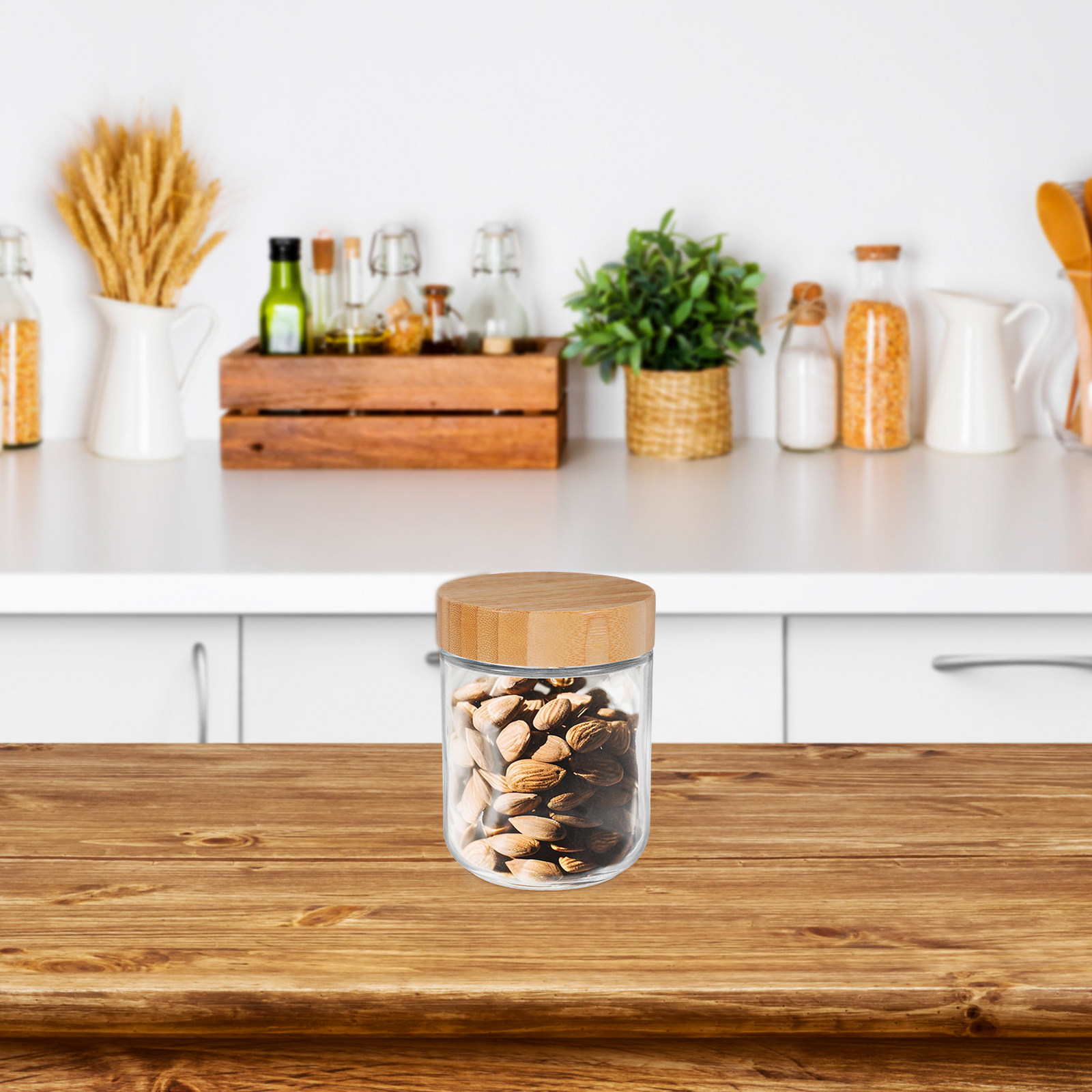 4 Frascos de Vidrio para Almac - Food Storage Jars Airtight reseña y precio