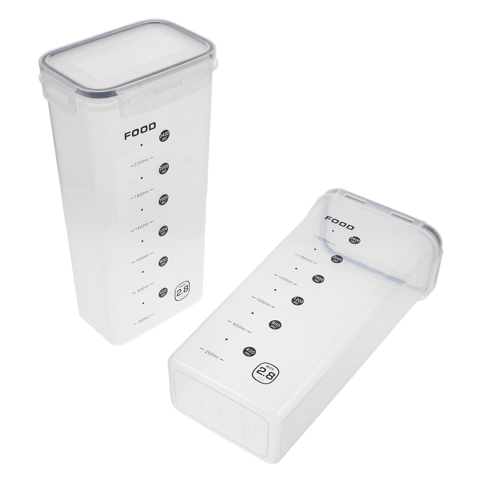 2 Recipientes Transparentes He - Food Storage Jars Airtight reseña y precio